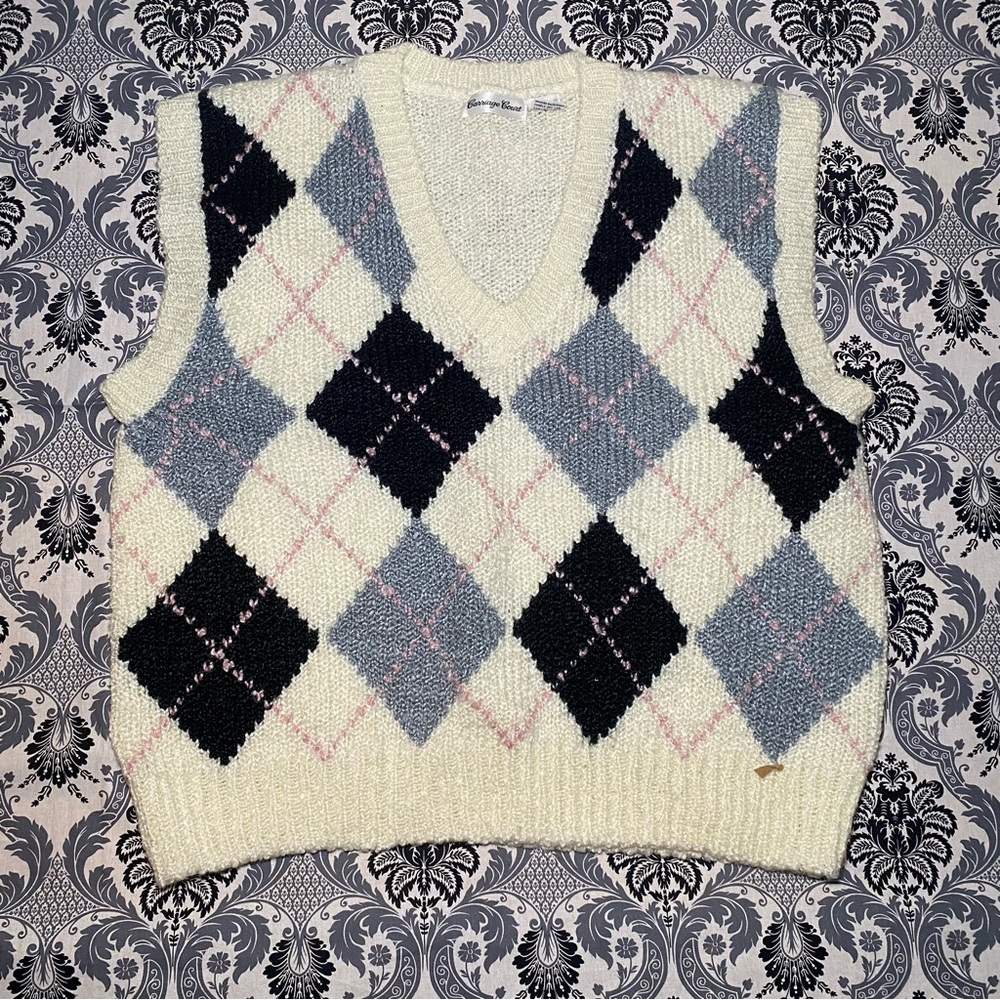 Carriage Court 90s Vintage Argyle Sweater Vest